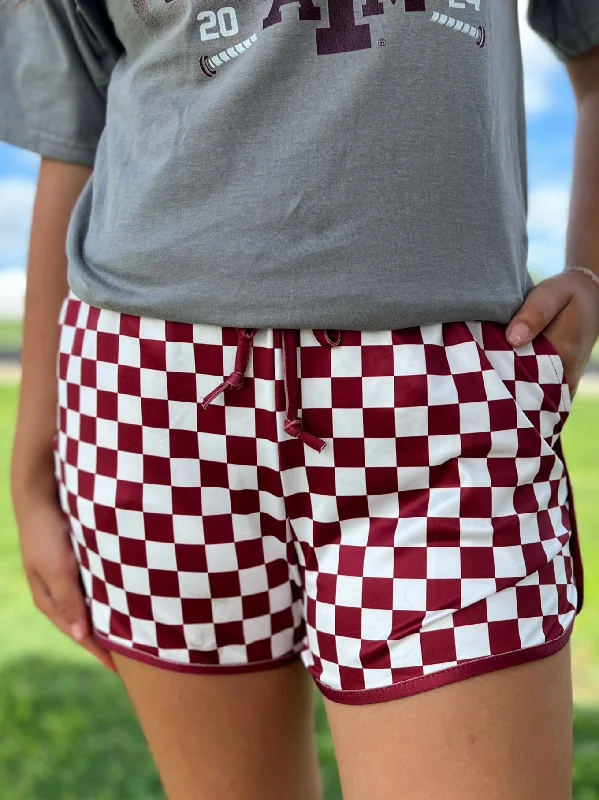 Sterling Kreek Maroon Pep Rally Shorts