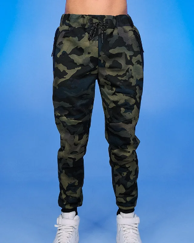 Green/Black Camo Men's Joggers