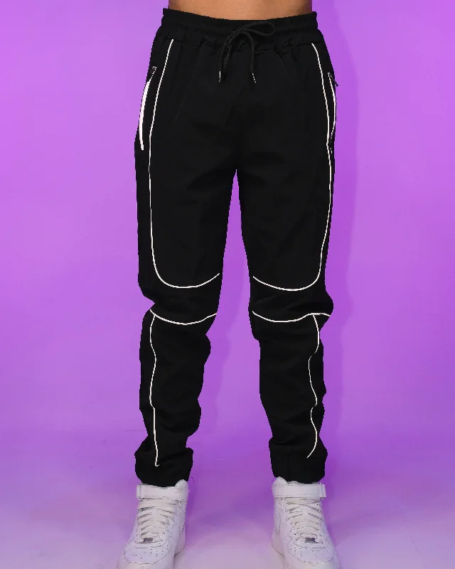 Black Reflective Joggers