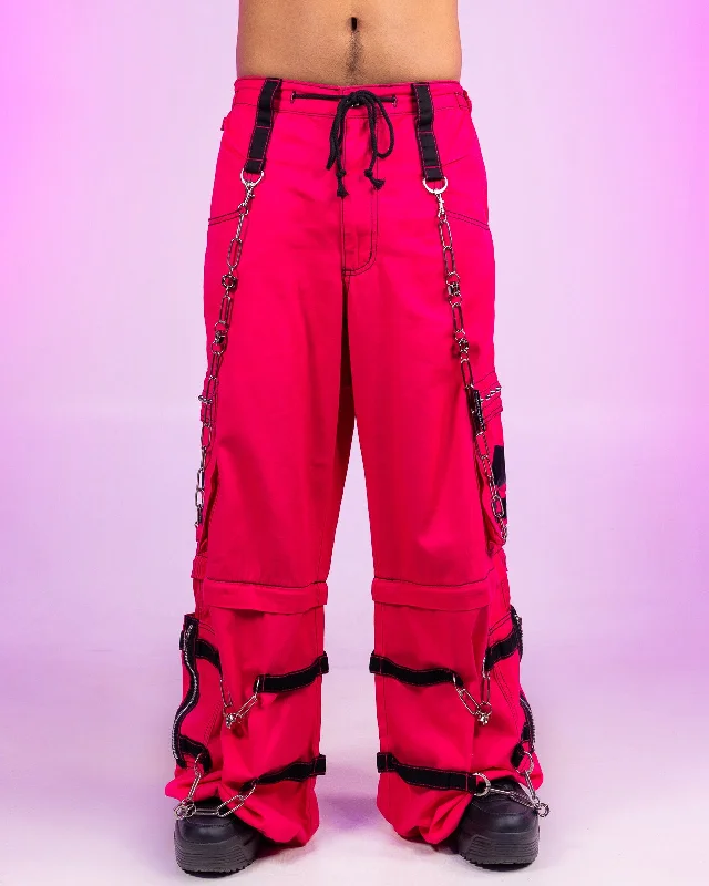 Tripp NYC Pink Skull Zip-Off Pants