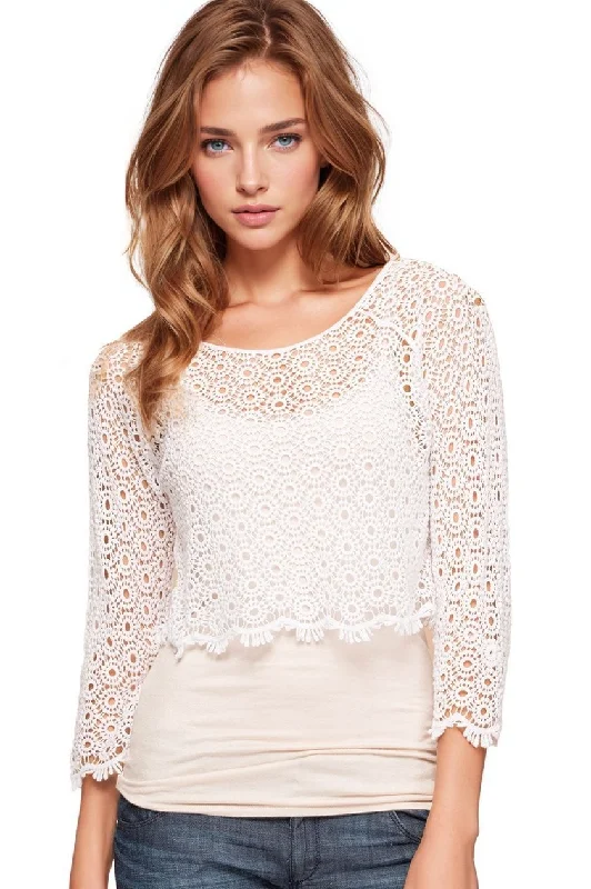 Almost Vintage Cluny Lace Crop Top