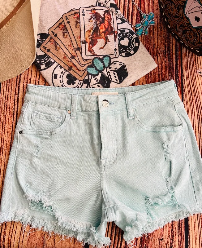 Mint to Be Light Shorts*