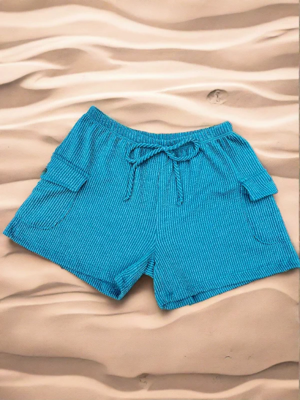 Teal Kick Back Shorts