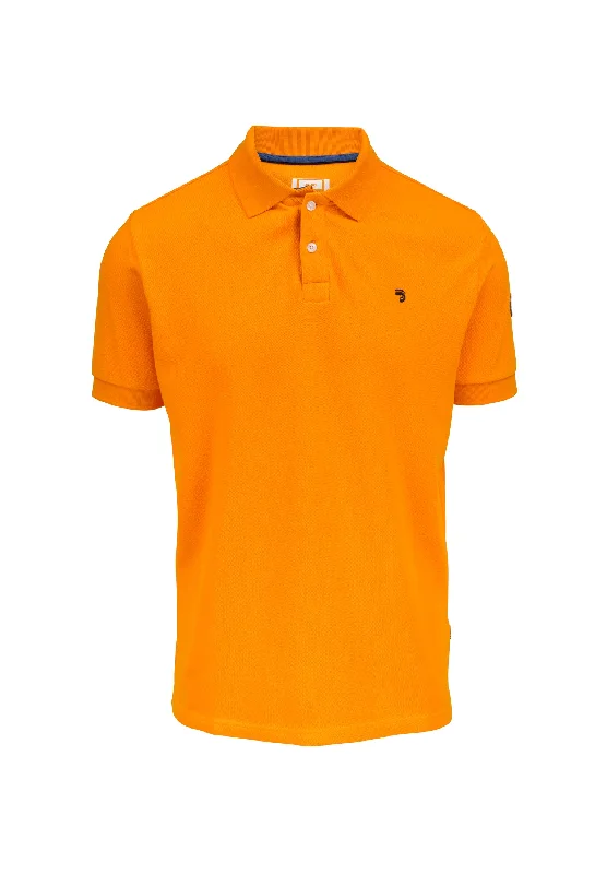 Polo Essentials homme orange foncé coupe droite en coton