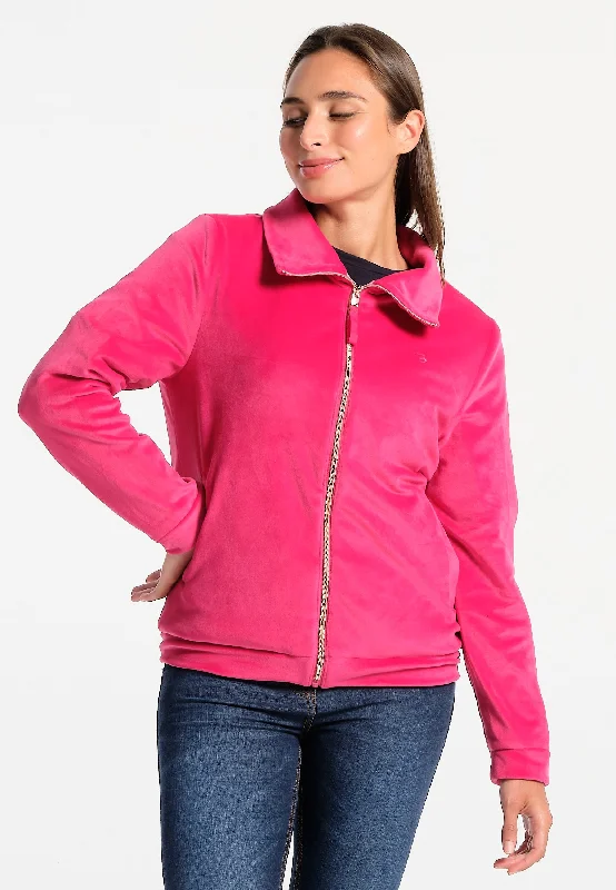 Polar femme fuchsia avec zip