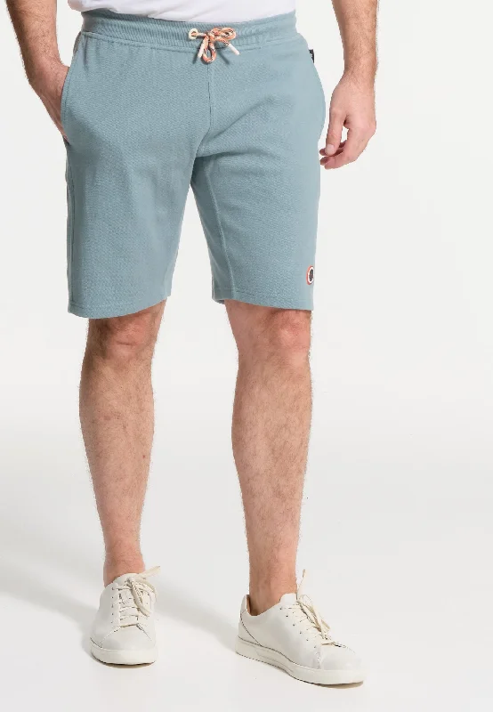 Short homme matière douce turquoise