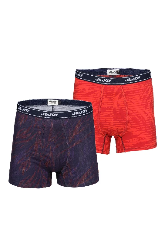 Pack de 2 boxers homme feuilles