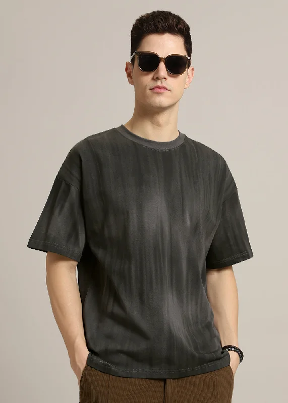 Grey Gradient Oversized T-shirt