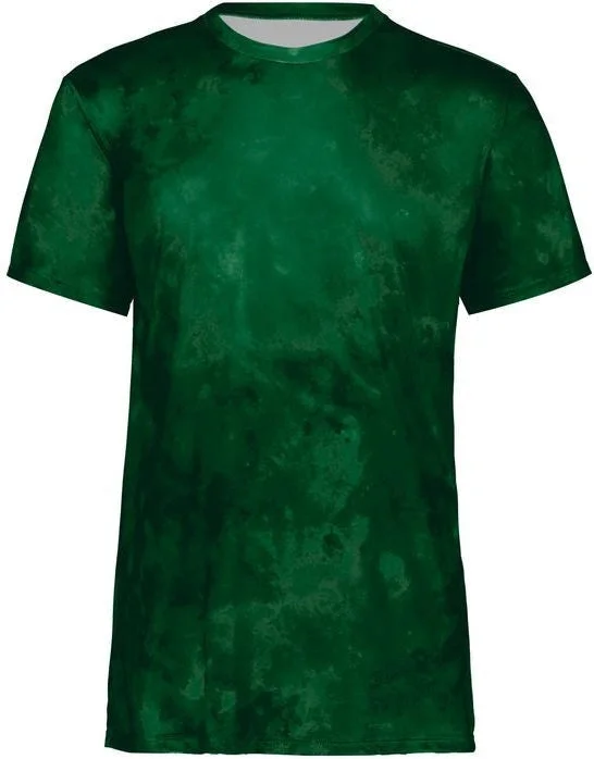 Dark Green Cloud Print