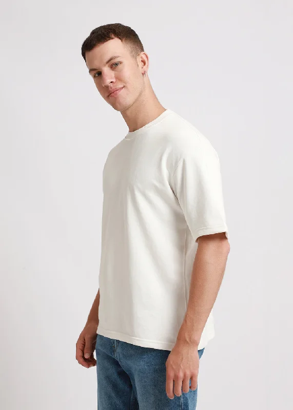 Merino White Oversized Basic T-shirt