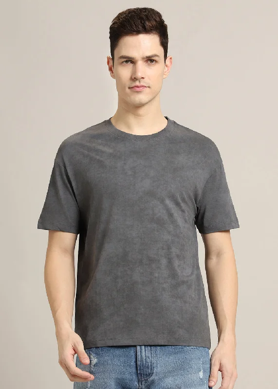 Ombre Grey Crew Neck T-Shirt