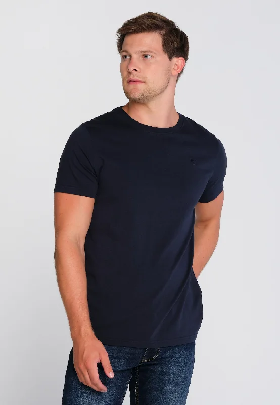 T-Shirt Essentials homme bleu coupe droite en coton