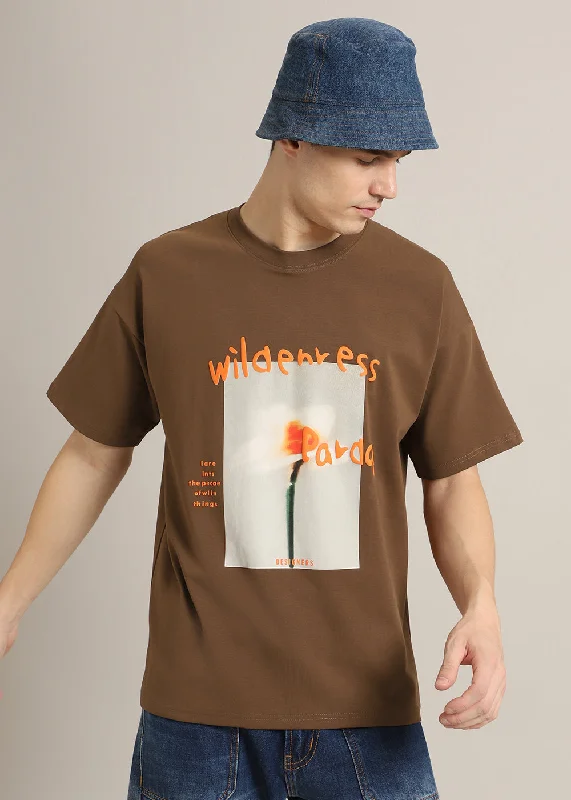 Wild Brown Oversized T-shirt