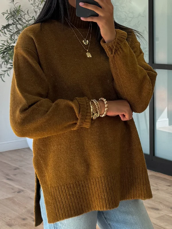 Bailey Turtleneck Sweater | Hazelnut | FINAL SALE