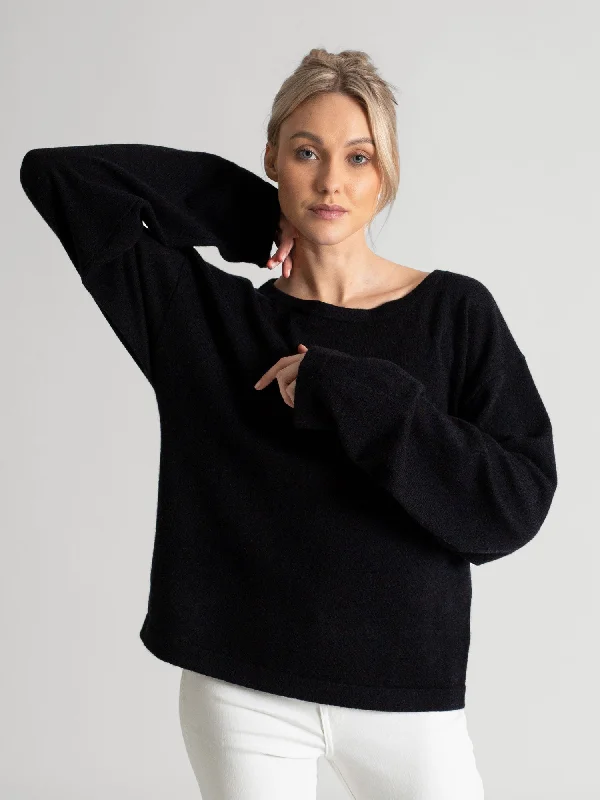 Cashmere sweater "Wilde" - black