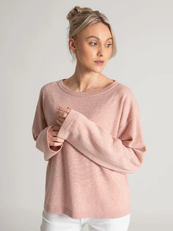 Cashmere sweater "Wilde" - rose glow