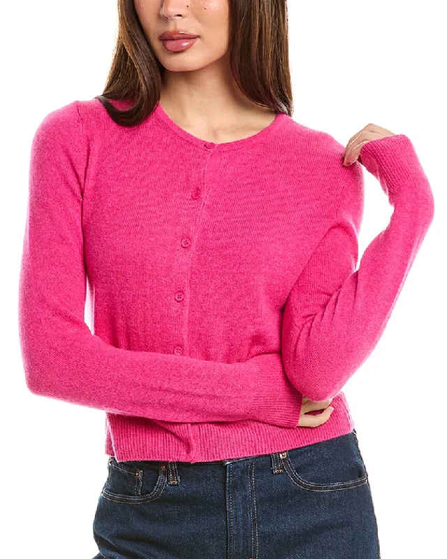 Forte Cashmere Cropped Cashmere Cardigan