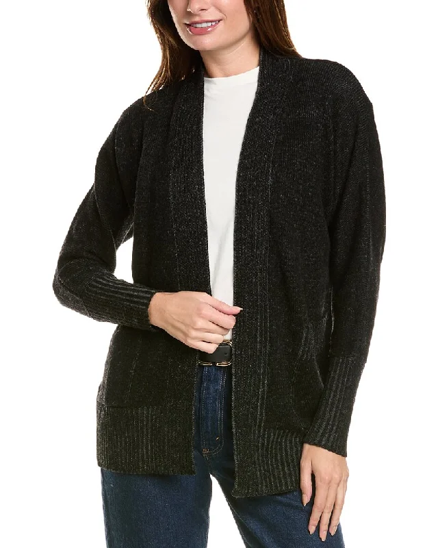 Forte Cashmere Plaited Wool & Cashmere-Blend Cardigan