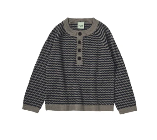 Fub Hazel Melange/Dark Navy Jumper (1924 Aw)