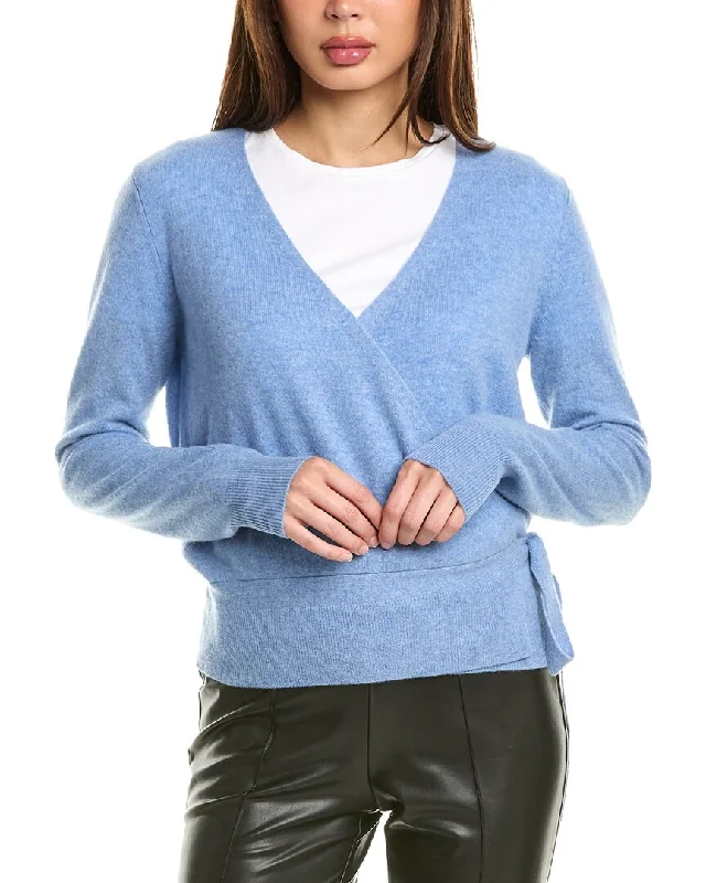 InCashmere Tie-Side Cashmere Cardigan