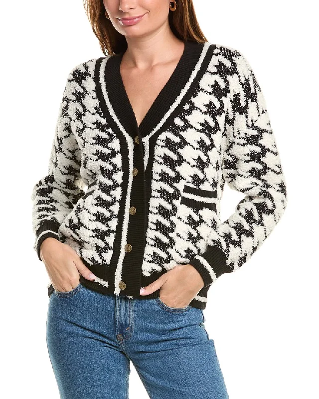 Lea & Viola Houndstooth Cardigan