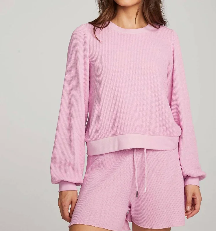 Owlsey Pullover In Pink