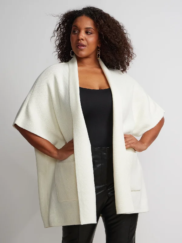 Plus Open Front Oversized Cardigan