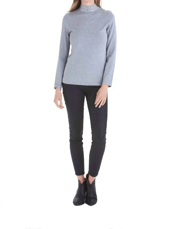 Vivienne Turtleneck Sweater In Grey