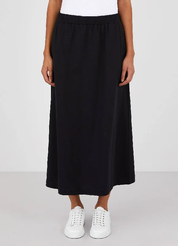 Women's Drawstring Skirt in Black