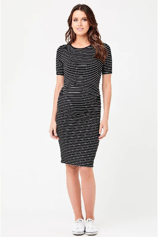 Mia Short Sleeve Maternity Nursing Dress Ripe