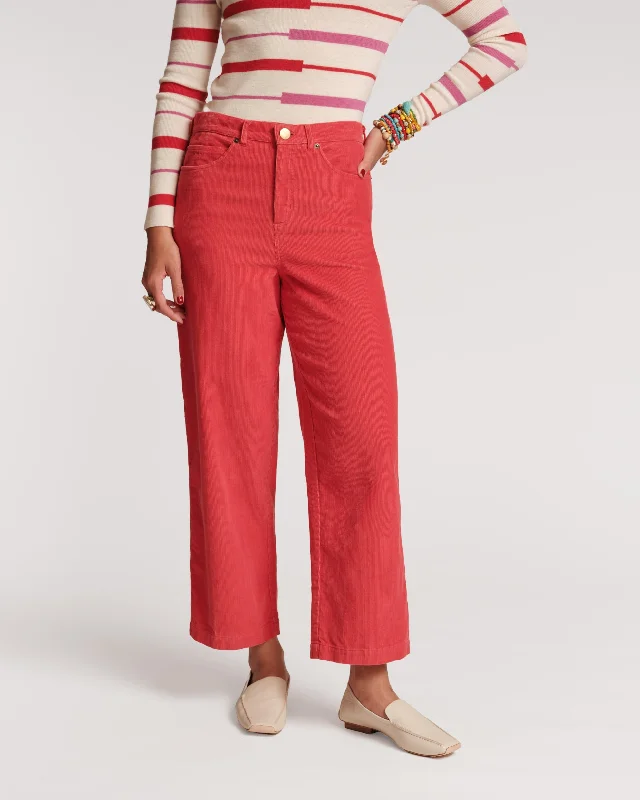 Jane Mini Wale Corduroy Pant Coral