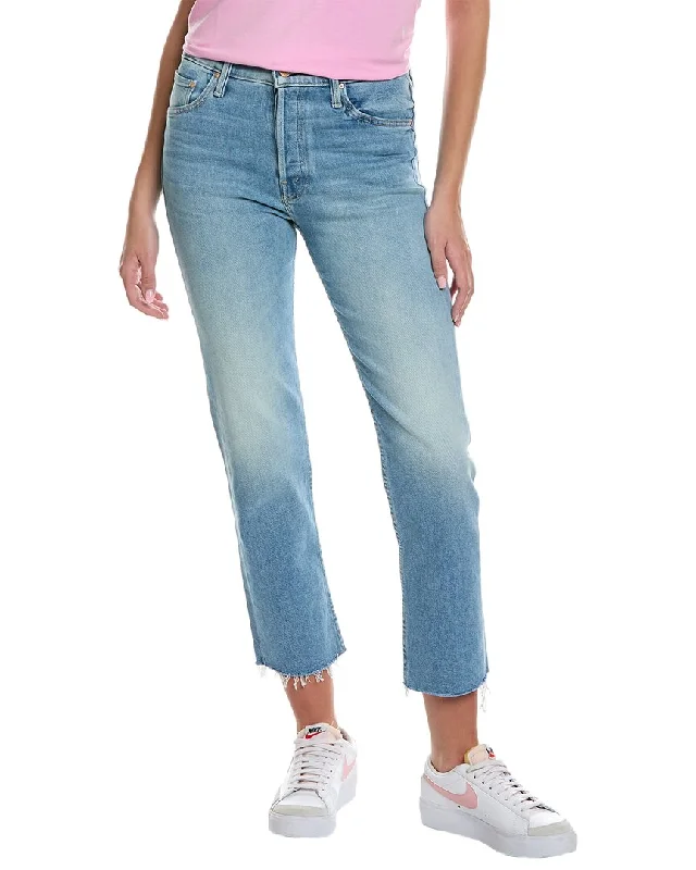 MOTHER Denim The Tomcat Kitty Corner Ankle Fray Jean