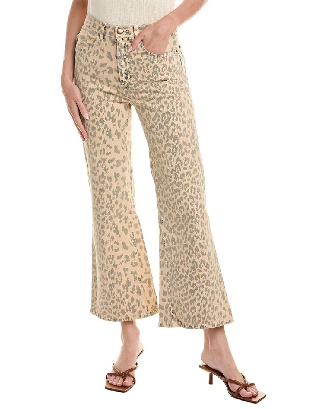 THE GREAT The Kick Bell Vintage Leopard Jean